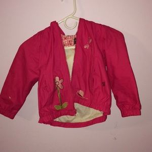 kids pink rain coat